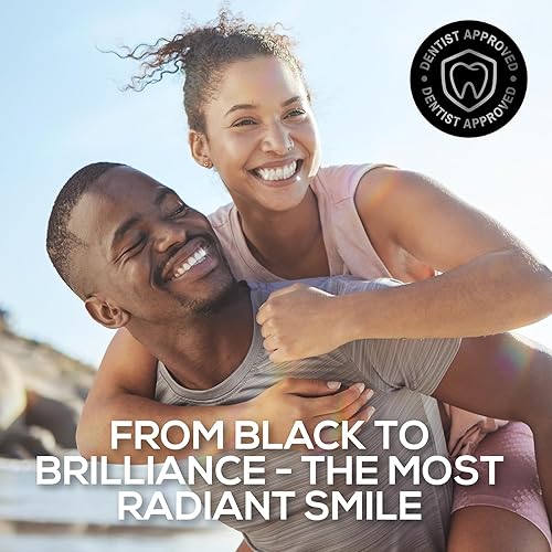 Miniatura 6 de Venus Visage Pasta de dientes de carbón activado aprobada por dentistas para blanquear los dientes, pasta de dientes negra con flúor, pasta de