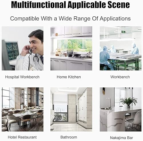 Miniatura 6 de Tapa de solapa empotrada para encimera, cubierta de equilibrio de cubo de basura, ojal de basura de acero inoxidable integrado, tapa de bote de