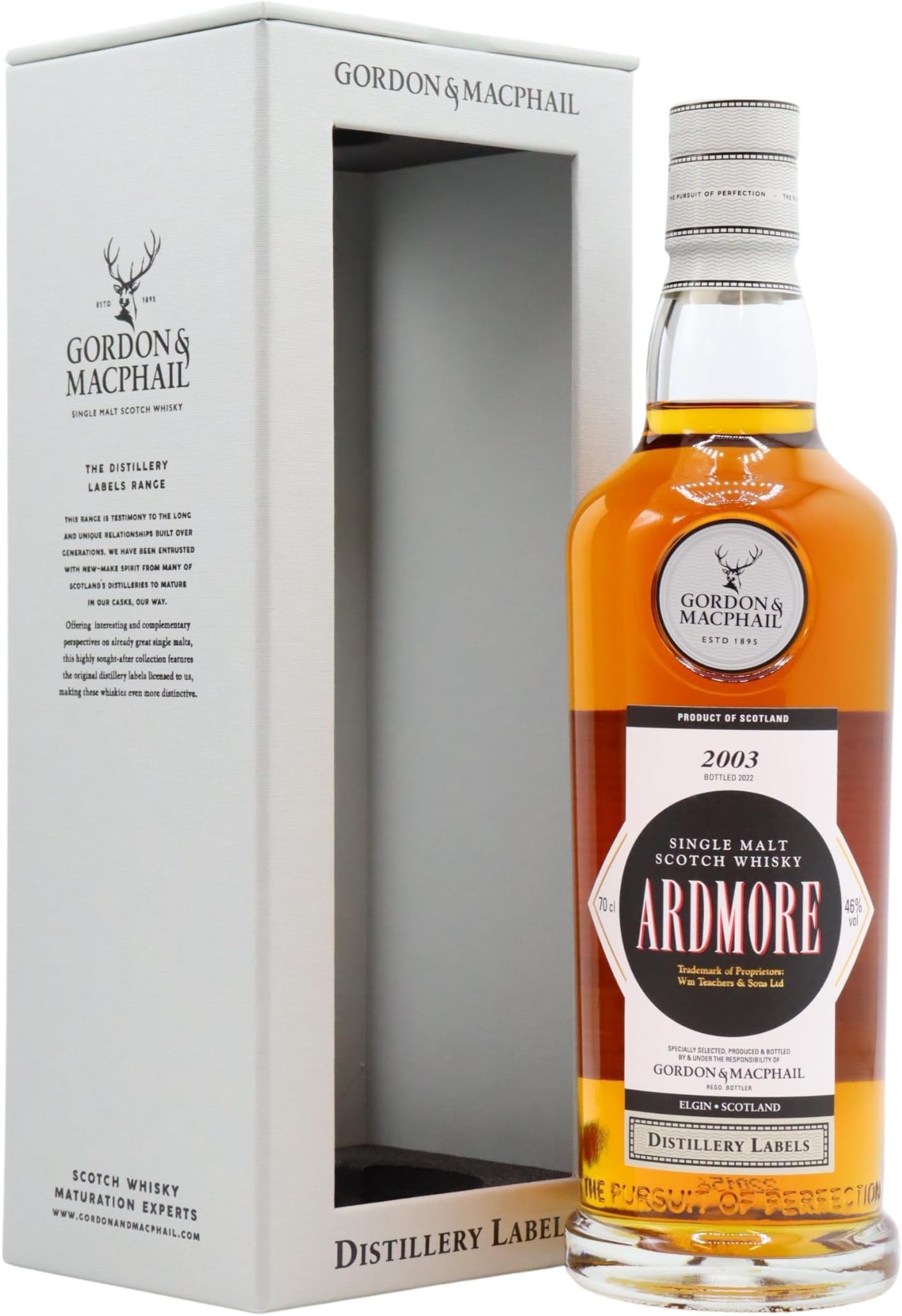 Ardmore 2003 (bottled 2022) - Distillery Labels (Gordon & MacPhail)