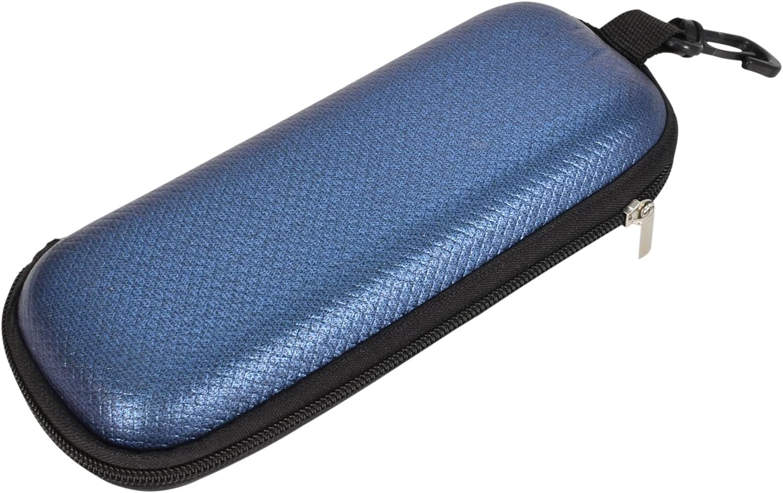 ZimoerLeather Glasses Case, Portable Glasses Case, Leather Glasses Case, Blue Glasses Case, Glasses Holder for Men/Women, blue, One size