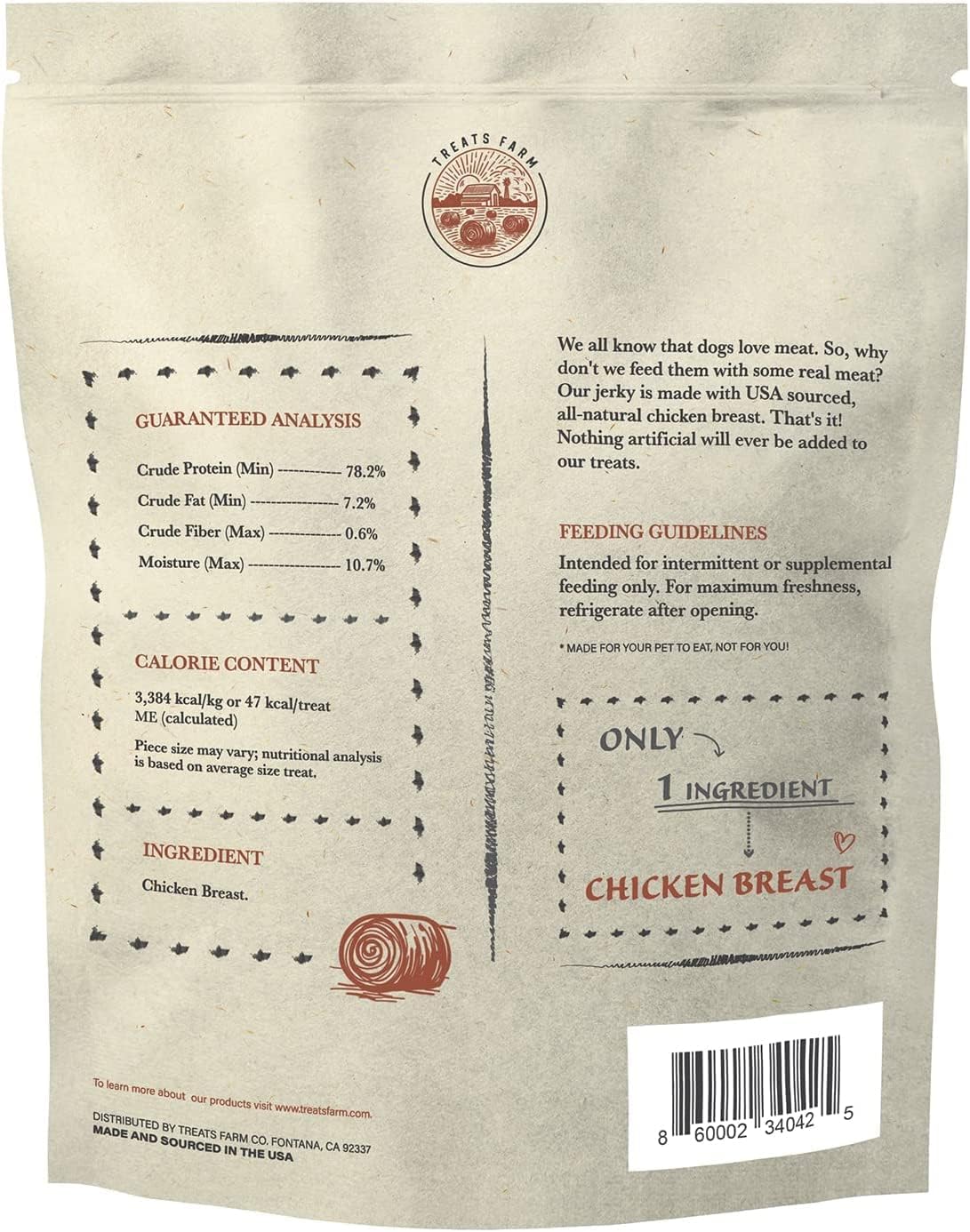 American Paws Treats Farm Chicken Jerky Dog Treats Made in USA All Natural (2LB)