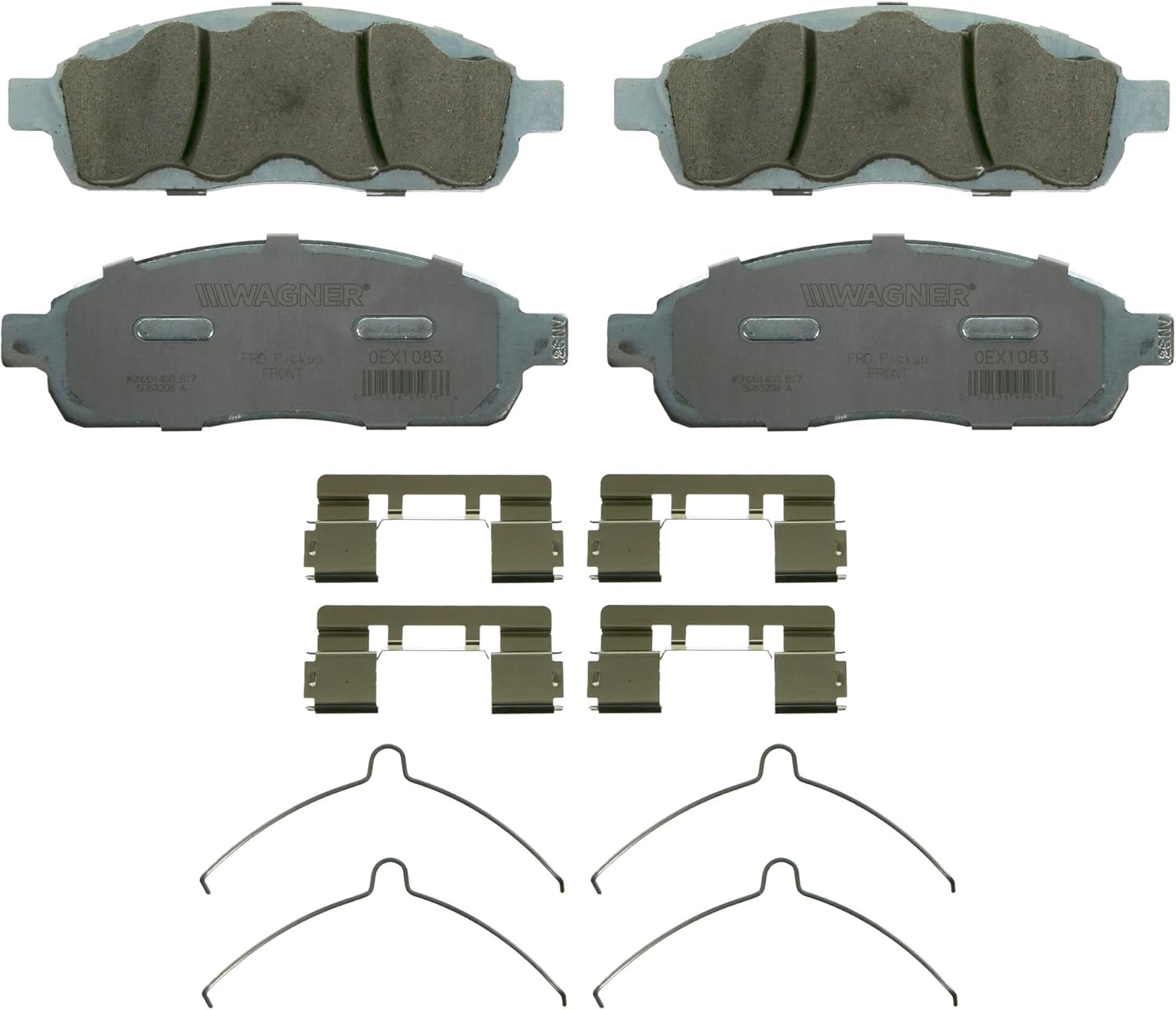 Wagner Brake OEX OEX1083 Disc Brake Pad Set Premium Ceramic