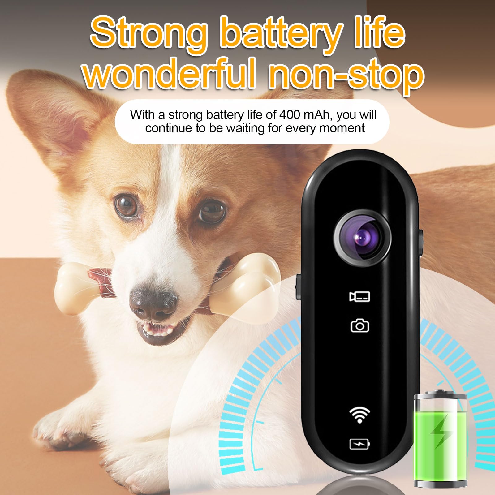 Pet Camera Collar, 1080P 120° grandangolare per gatti con fotocamera, registrazione video con scheda SD da 32 G, fotocamera USB ricaricabile per cani e gatti