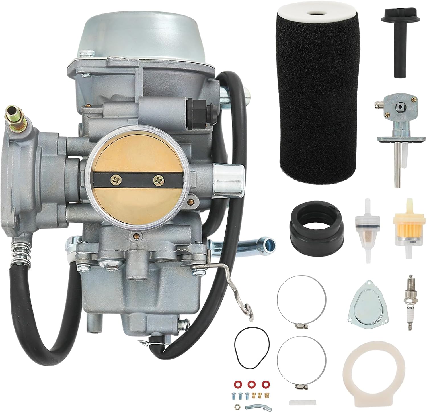 Carburetor Replacement For Yamaha Grizzly 660 2002-2008, Replace 5KM-14901-10-00, Include Air Filter