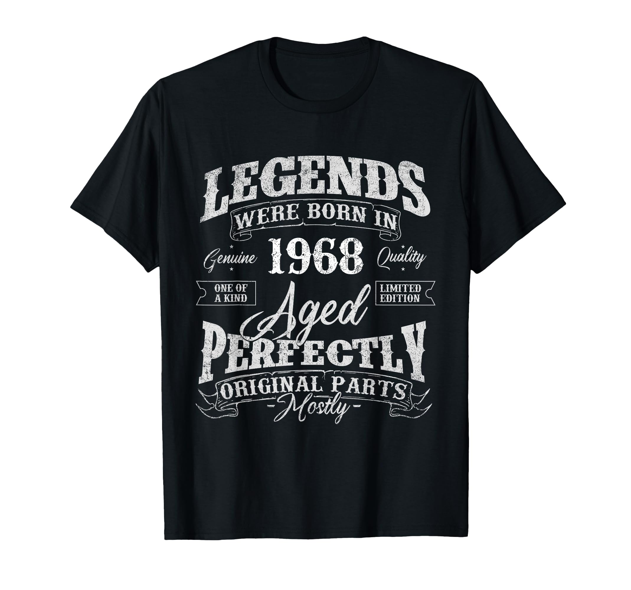 Legends Were Born In 1968 Year Of Birth Birthday T-Shirt