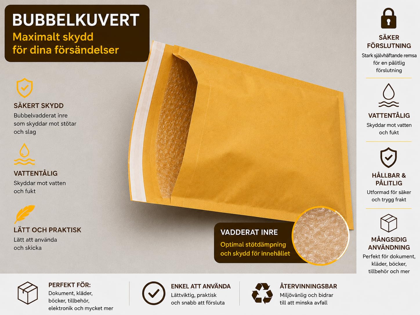 600 białych kopert bąbelkowych kopert poczta wyściełana koperta -D/1 4D 200 x 275 mm - bezpłatna dostawa