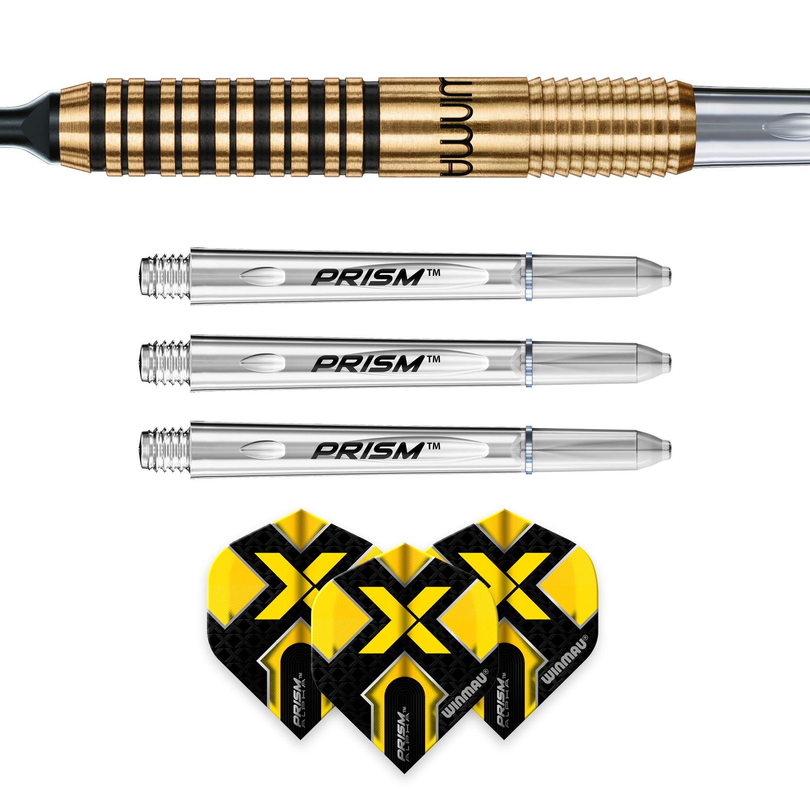 Fléchettes Winmau Xtreme2 18g - Soft Tip Avec Vols Prism Et Tiges - En Laiton De Précision