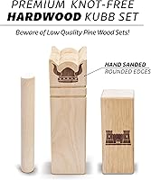 Vista 7 de GoSports Kubb Yard Game Set - Choose Regulation or Backyard - Kuub Viking Chess Outdoor Game