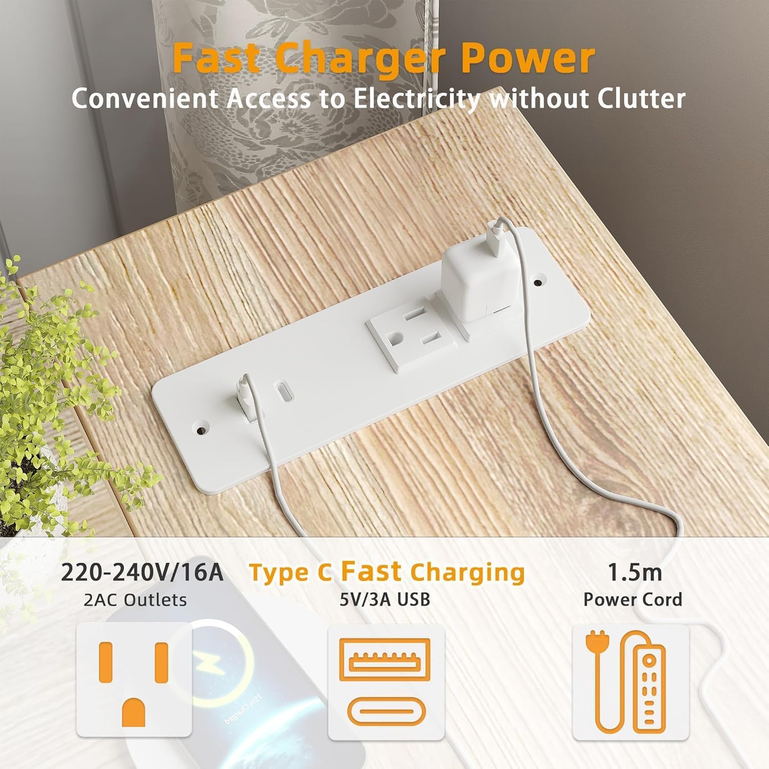 TIQLAB L Shaped Computer Desk with Power Outlets, 47 Inch Small Corner Desk with Reversible Shelves, Gaming Desk Computer Table Study Writing Table for Home Office Bedroom Small Space, Maple