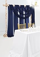 Vista 200 de Tela para envolver arco de boda, 4 paneles de 28 x 20 pies, cortinas de arco de boda rosa para ceremonia, cortinas de tela de gasa para cenador