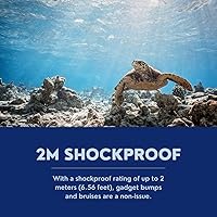 Vista 6 de Cámara digital Kodak PIXPRO WPZ2 resistente a agua 16 MP con zoom óptico 4x (Azul) Paquete con bolso para gadgets Koah Nostrand, correa flotante