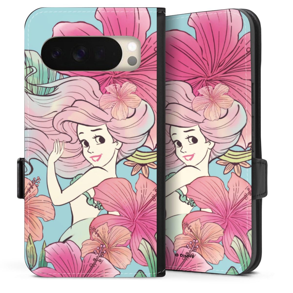 Etui Google Pixel 10 Pro Ariel Disney Housse Portefeuille Magnétique - 2