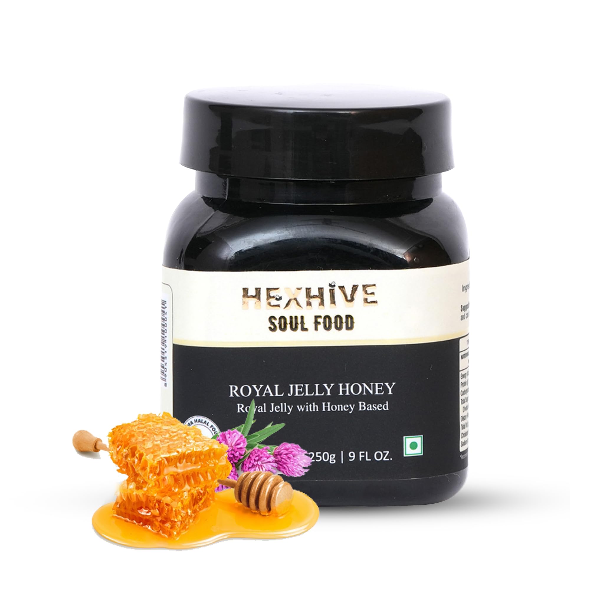 Hexhive Royal Jelly Honey | Pure Honey Enriched with Royal Jelly