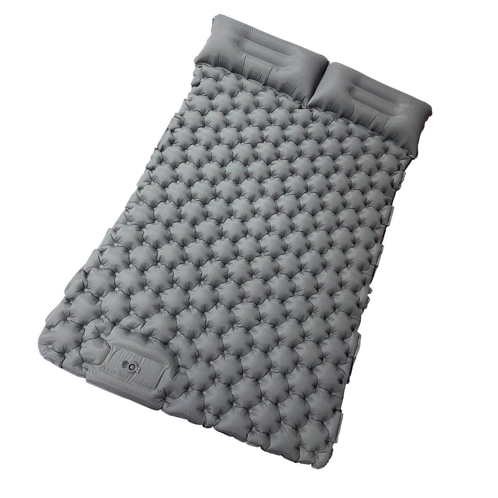Generisch Materasso gonfiabile, materasso gonfiabile, materasso gonfiabile, materasso ad aria, da viaggio, con cuscino e pompa integrata, letto gonfiabile, portatile, pieghevole