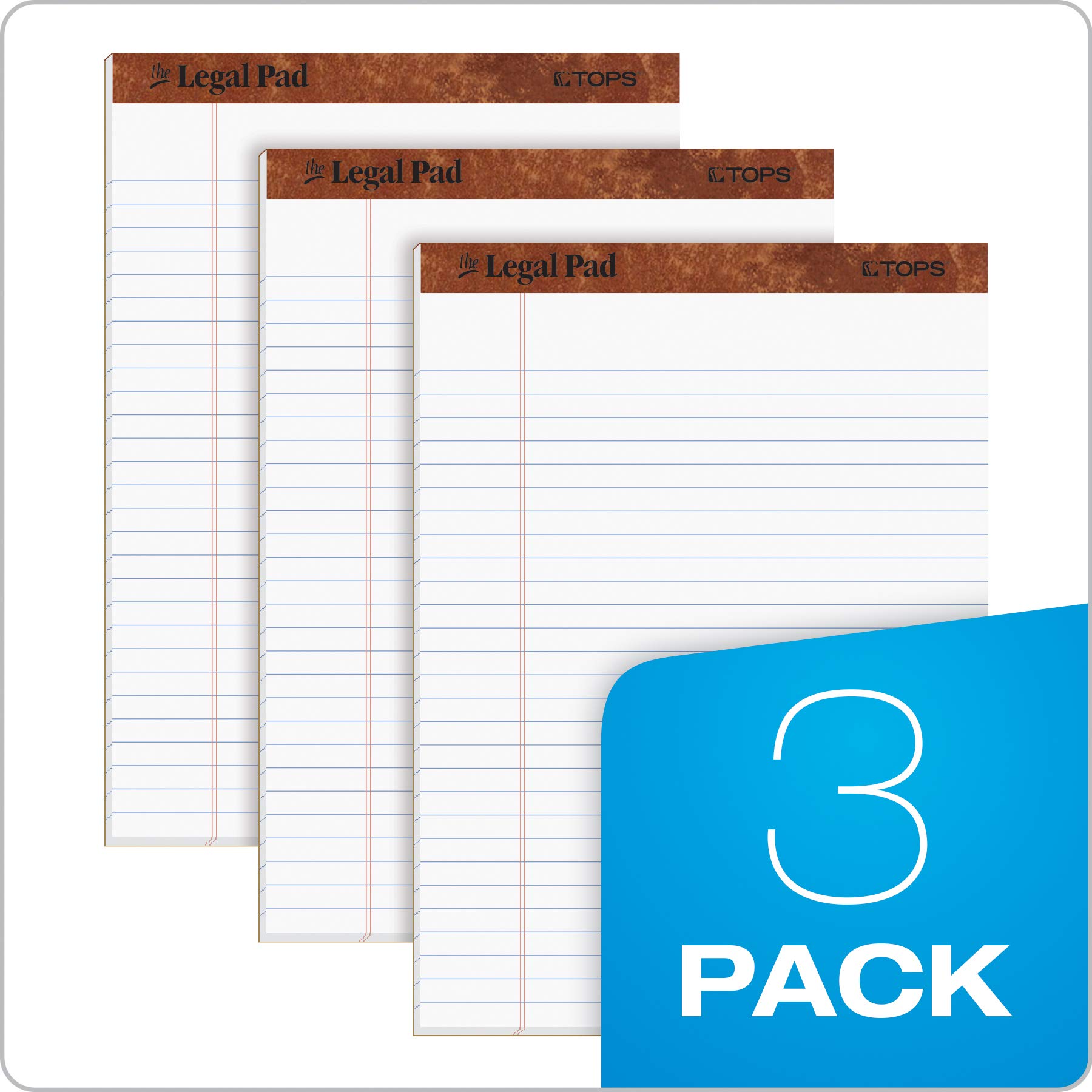 Legal Pad 50 fogli bianco 8.5 x 11.75