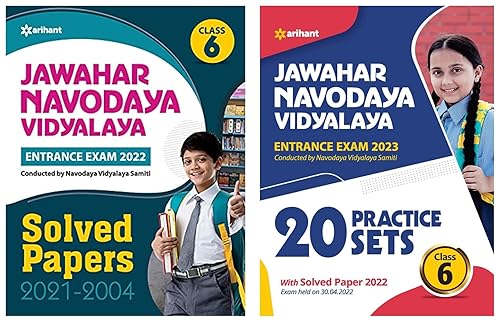 20 PR SETS JWHAR NVODYA VIDHYALYA FOR VI E &amp; Jawahar Navodaya Vidyalaya Solved Papers 2022 Class 6