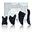 Rena Chris Guasha Massage Tool, 4 Pcs Gua Sha Facial Tool, Guasha Board for SPA Acupuncture Therapy Trigger Point Treatment, Gua Sha Scraping Massage ToolBlack