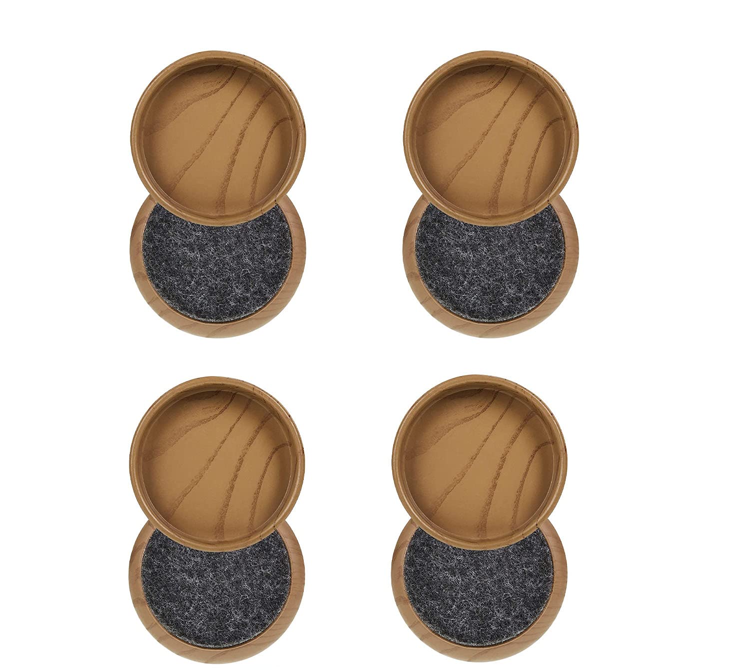 Tazas de fieltro de 60 mm que cuidan el suelo laminado y azulejos contra el roce de muebles