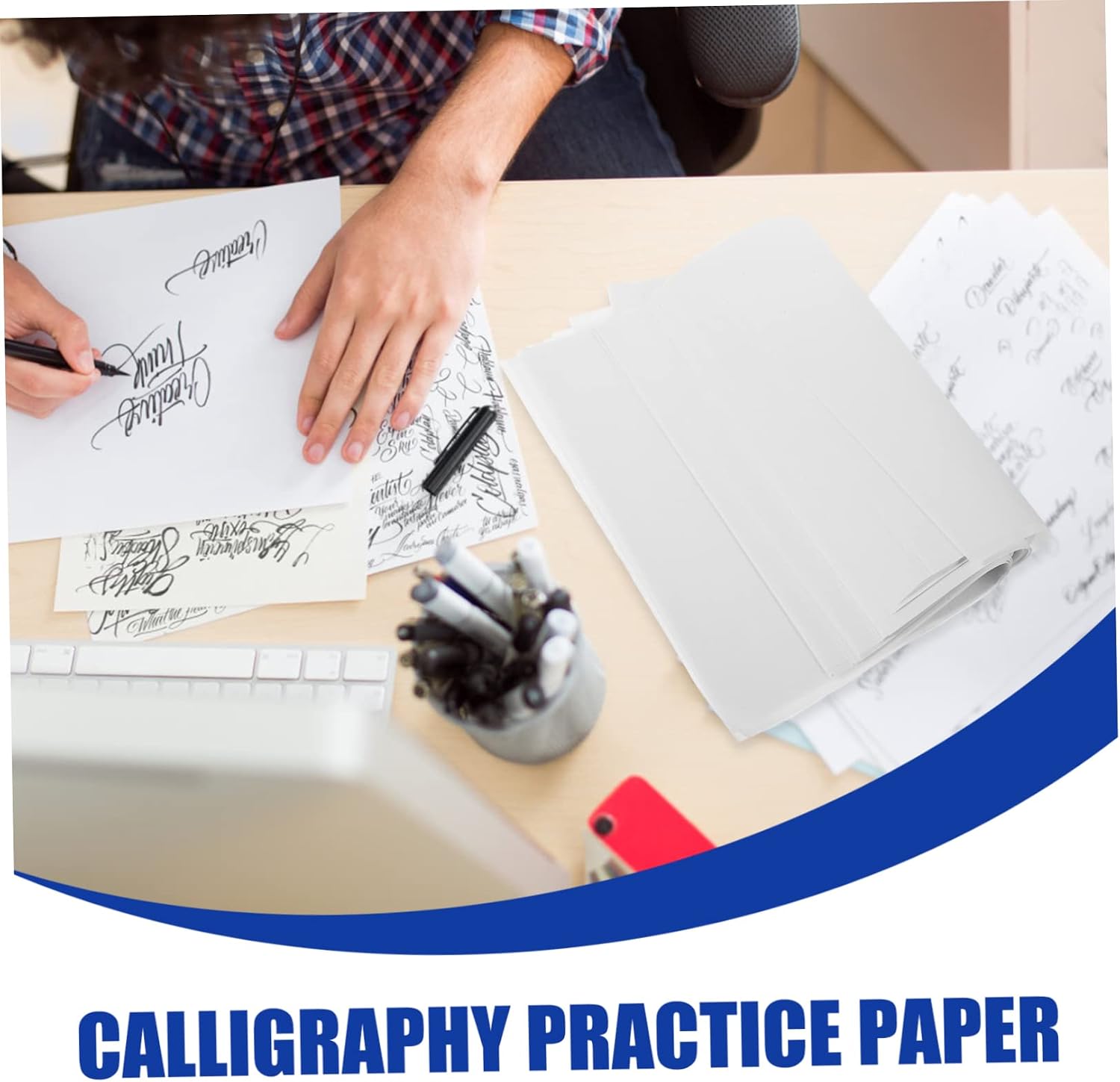 VILLFUL 100sheets Xuan Paper for Calligraphy and Rice Paper for Art Projects Crafting Drawing and Decoupage Activities