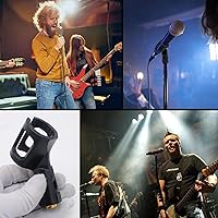 Vista 5 de 4 clips de goma ajustables para micrófono, accesorios flexibles de soporte de micrófono de mano, diseño a prueba de golpes con rango de diámetro