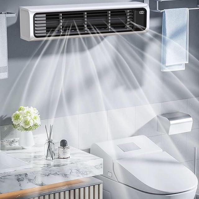 Portable Air Conditioner, Rechargeable Bladeless Air Cooler, 2026 Portable Fans Air Conditioners, 3 Speed Quiet Desk Fan, Horizontal & Vertical Mode Wall Mounted Portable Air Conditioner (2pcs)