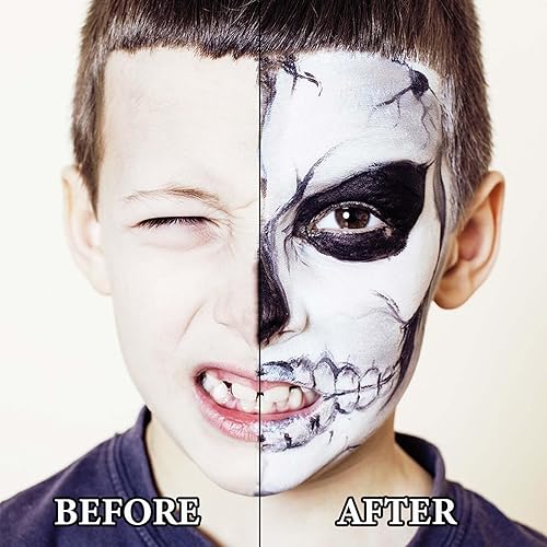 Miniatura 3 de Lápiz labial negro mate, maquillaje de ojo de payaso negro, barra de pintura corporal para béisbol, sóftbol, fútbol, profesional pigmentado en crema