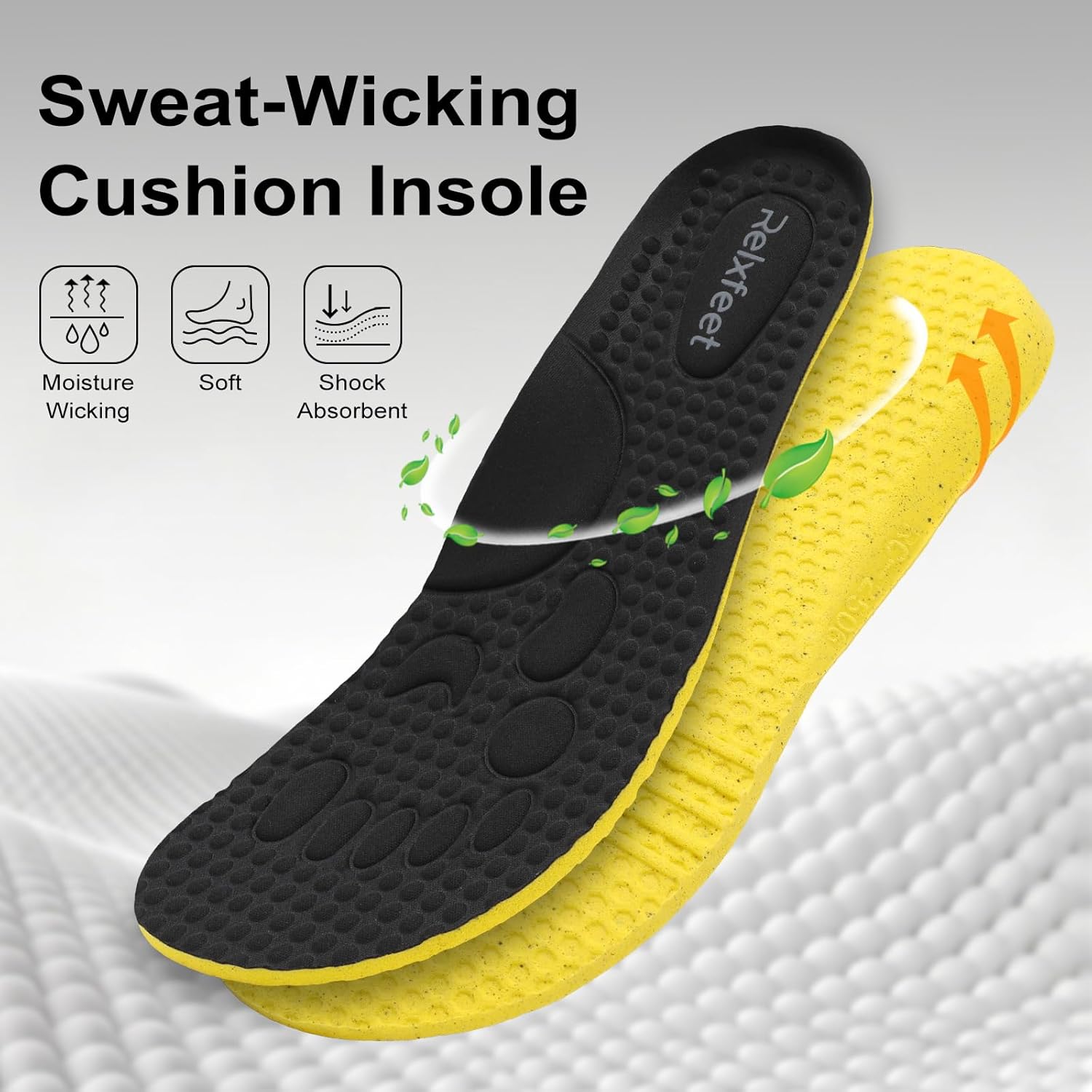 relxfeet Men's Wide Toe Box Walking Shoes Slip On Breathable Knit Sneakers Lightweight Comfort Fit for All-Day Wear - Image 5