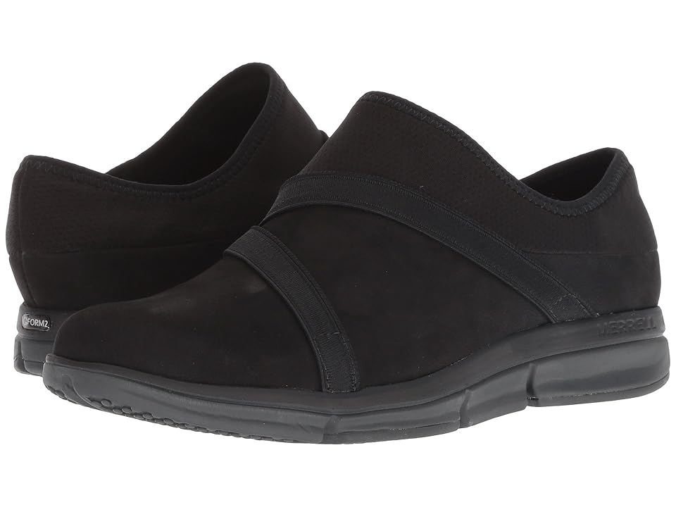 

Merrell Zoe Sojourn Leather Q2 (Black) Women's Slip on Shoes
