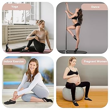 Calzini Antiscivolo Yoga Donna 2 Paia | Con Cinturino E Grip In Silicone | Per Pilates, Danza E Fitness - Foto 4