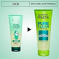 Vista 3 de Gel de peinado Garnier Fructis Style Pure Clean 6.8 fl oz, 1 unidad, (el empaque puede variar)