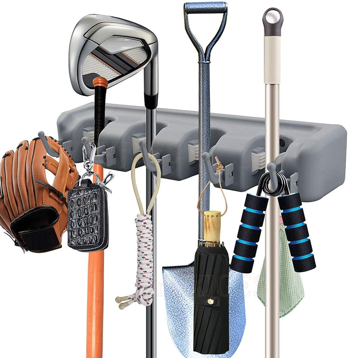 PETRICE Magic Holder Broom and Mop Organizer (Grey) 2 710aTPrQTCL. SL1200