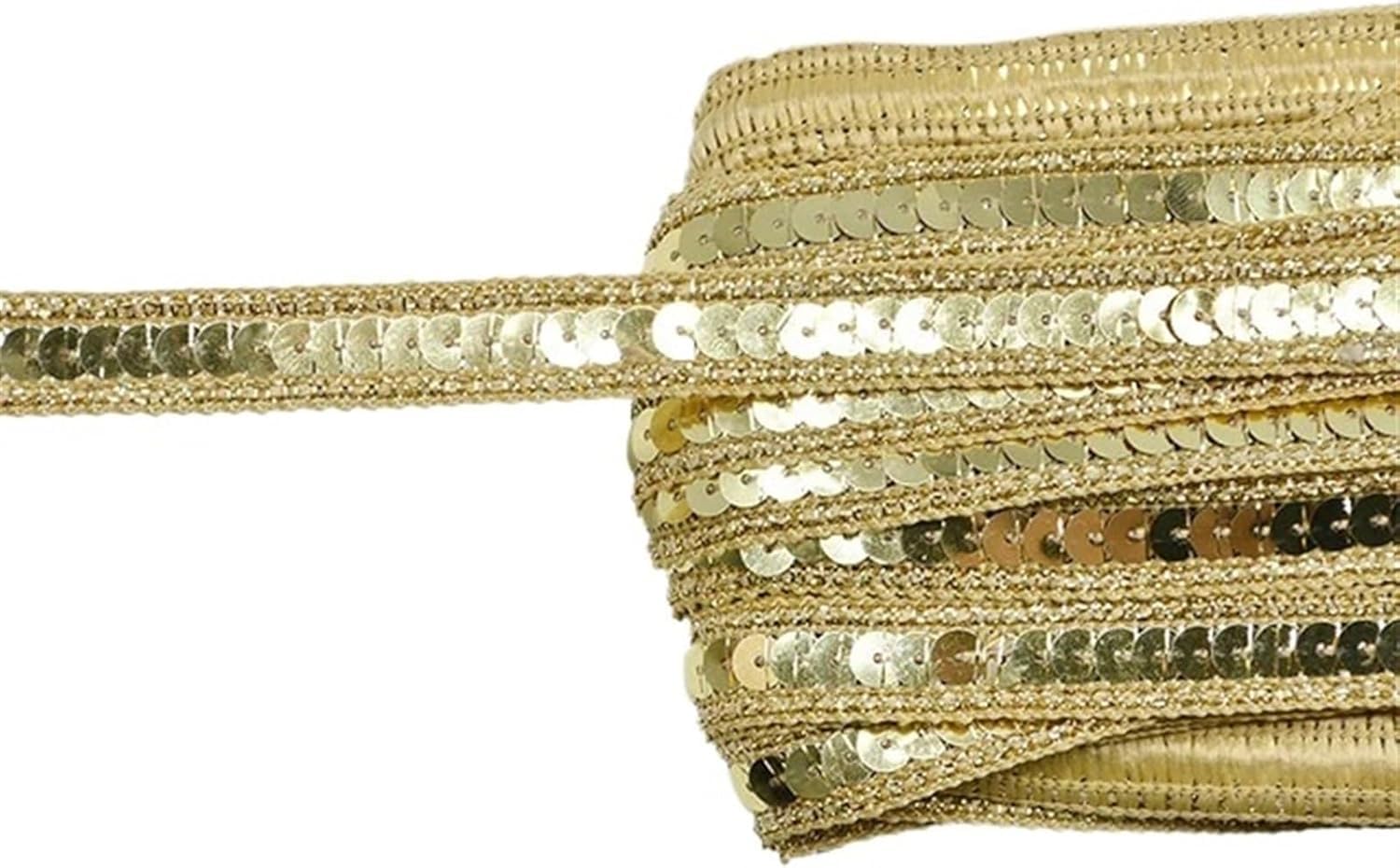 Cinta de encaje con lentejuelas brillante para realzar vestidos de fiesta B03