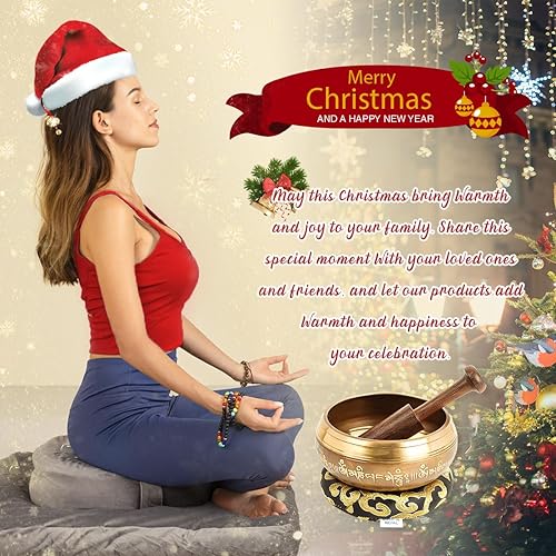 Miniatura 7 de Cuencos Tibetanos Cantores, Cuencos de Sonido Auténticos para Meditación Hechos a Mano en Nepal para Yoga, Sanación de Chakras, Atención Plena,