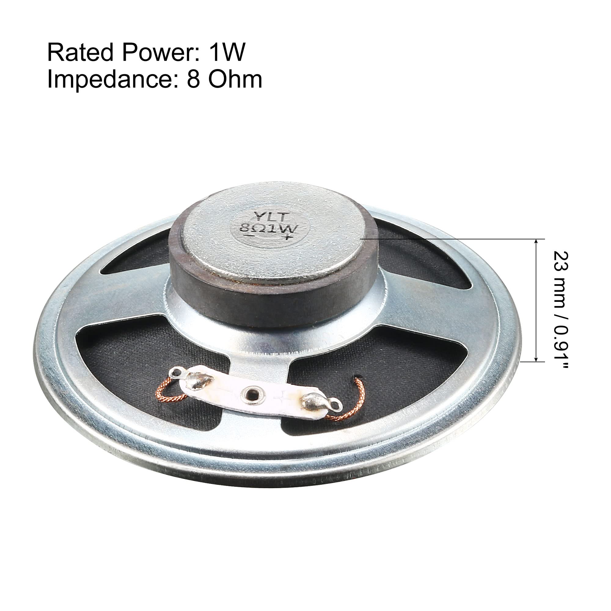 Amazon.co.jp: uxcell 小型スピーカー 直径77mm 8Ω/1W 内蔵マグネット