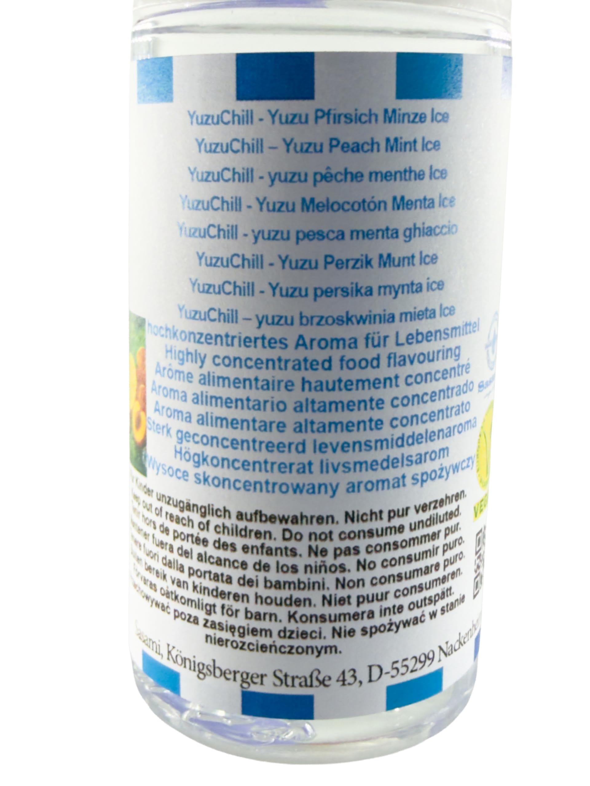 YuzuChill – yuzu brzoskwinia mięta Ice aromat koncentrat – Wegański – Sasami – 100ml