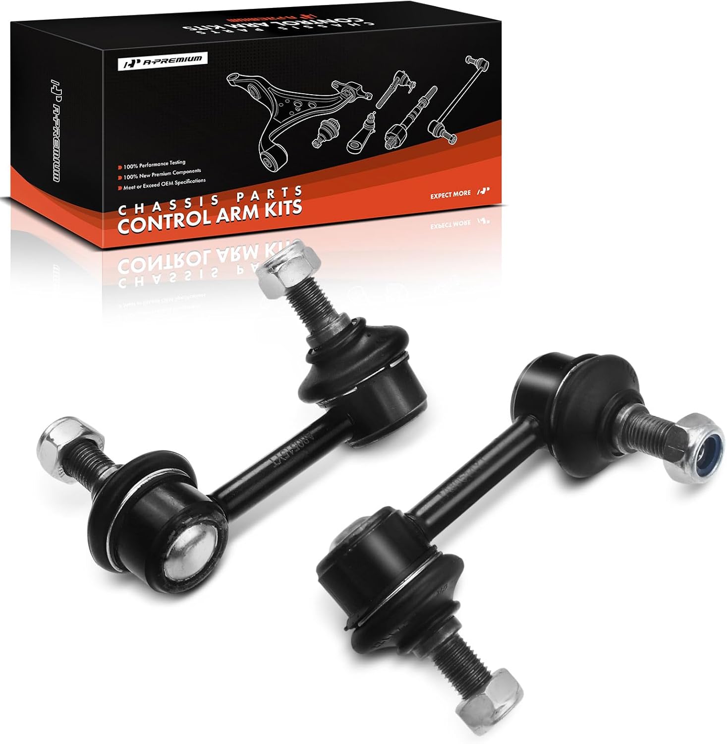 A-Premium 2 x Front Sway Bar Links Stabilizer Bar Links, Compatible with Kia Sorento 2004 2005 2006
