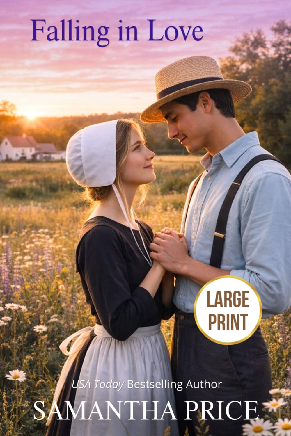 Falling In Love LARGE PRINT: Amish Romance (Amish Brides - Large Print Editions)