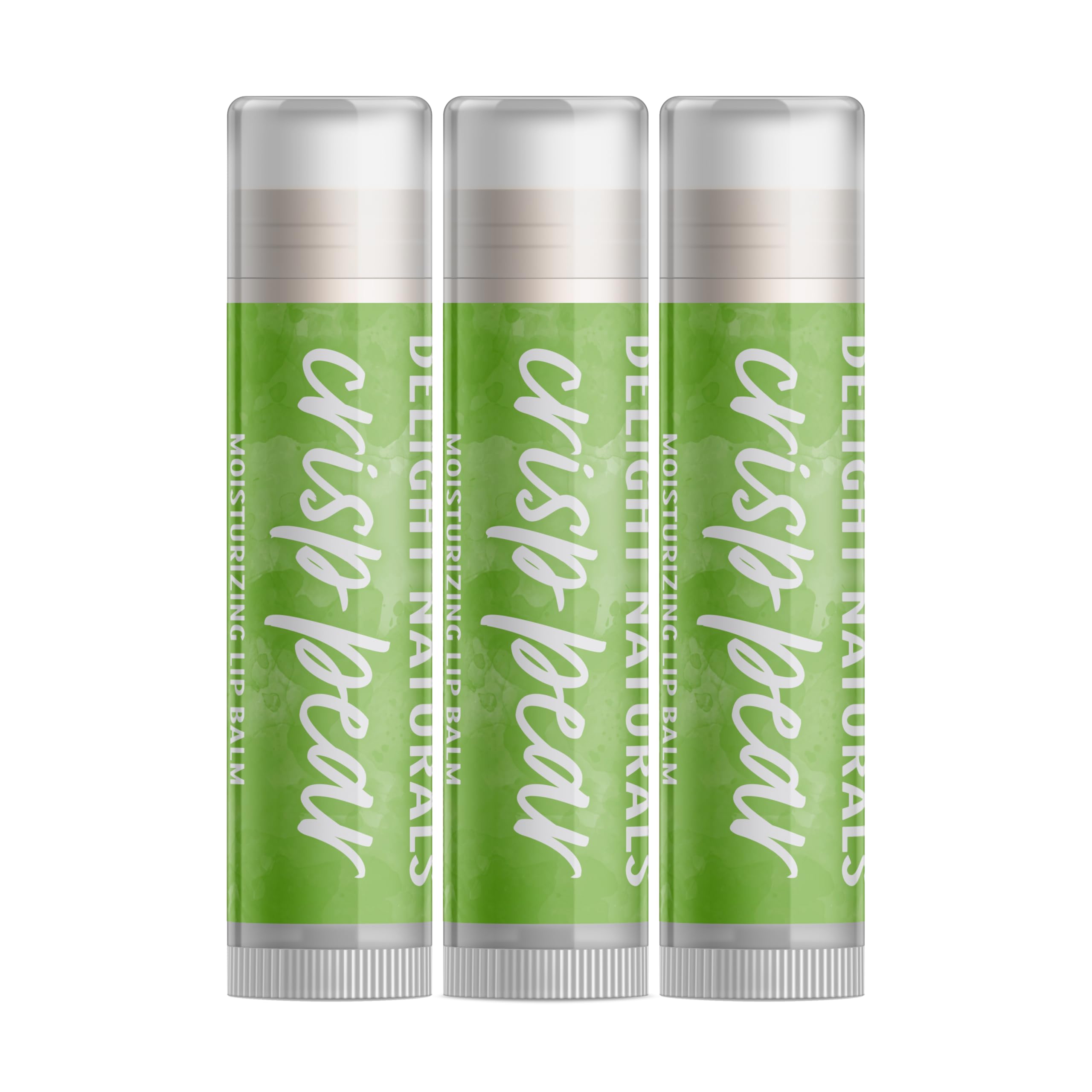 Delight Naturals Crisp Pear Lip Balm - Set of Three