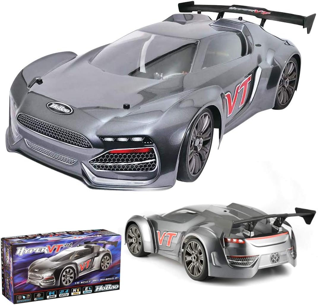 Hobao/Hobby Racing, Inc 1 8 Hyper VT On-Road RTR, Gray, HOAHBVTEC150DG