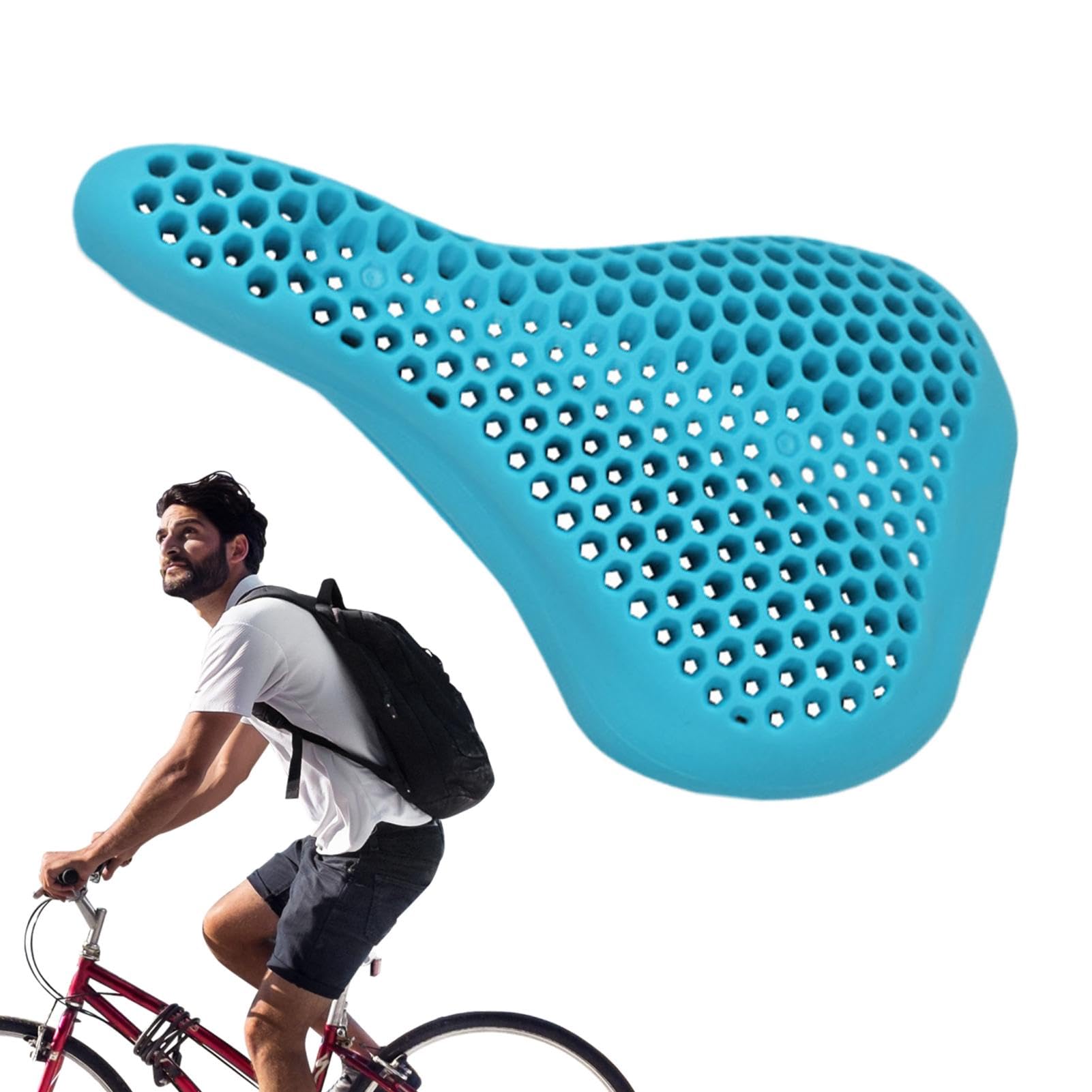 Adspow Coprisella Bici, Cover Per Sella Bici Impermeabile,Largo - Foto 8