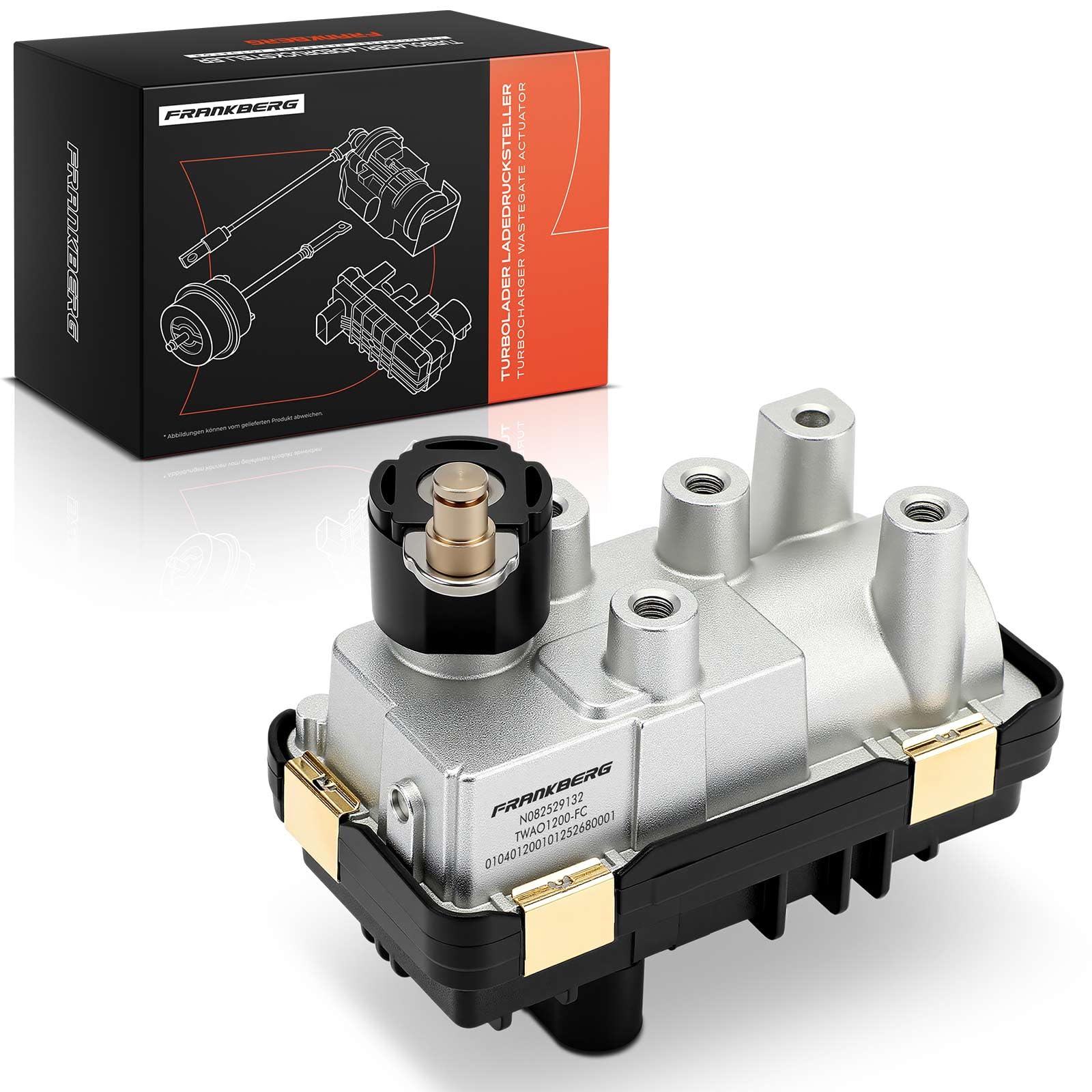 Frankberg Attuatore del turbocompressore 6NW010430-02 | 5 pin, elettronico, Diesel; Compatibile con: Serie 5 Gran Turismo F07, 3 Gran Turismo F34, 4 Gran Coupé F36, X4 F26