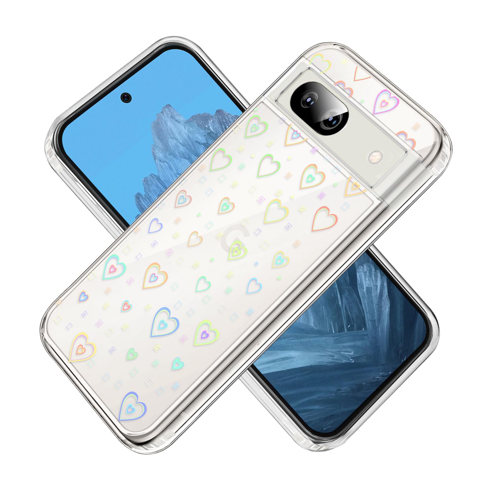 Coque transparente Google Pixel 8A résolvant le problème des rayures CameCosy - 8