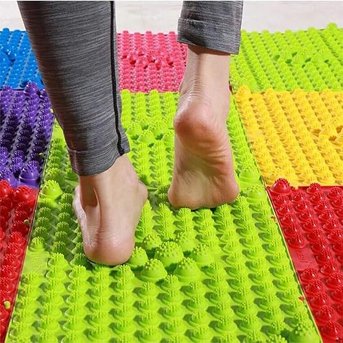 Miniatura 2 de Alfombrilla de acupresión para masaje de pies, almohadilla de reflexología para caminar para baño, yoga, juegos al aire libre, antideslizante, 2