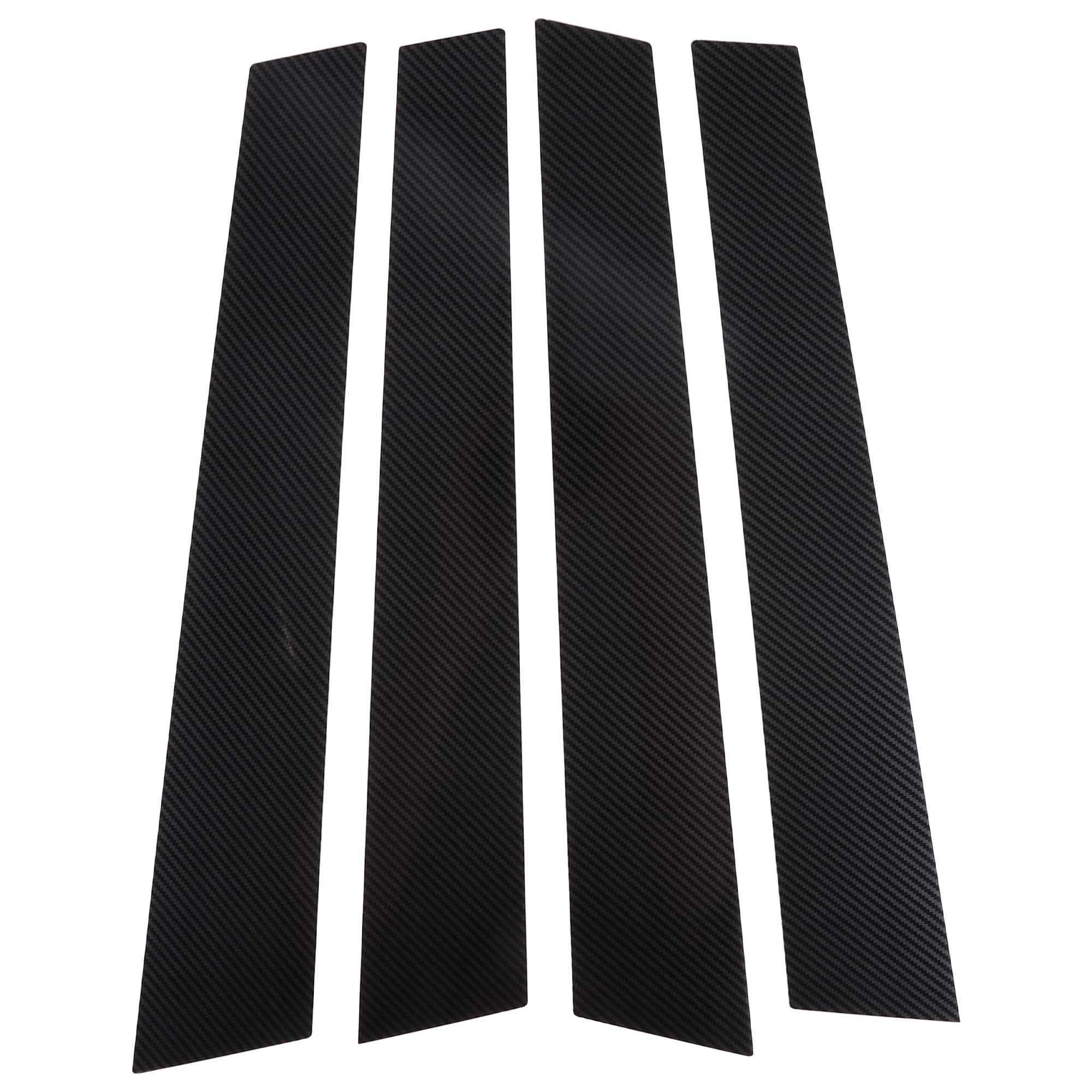 Garnitures De Montants De Porte Porsche Panamera 2010-2016 - Style Fibre De Carbone Noir - Protègent Contre Les Rayures - 5