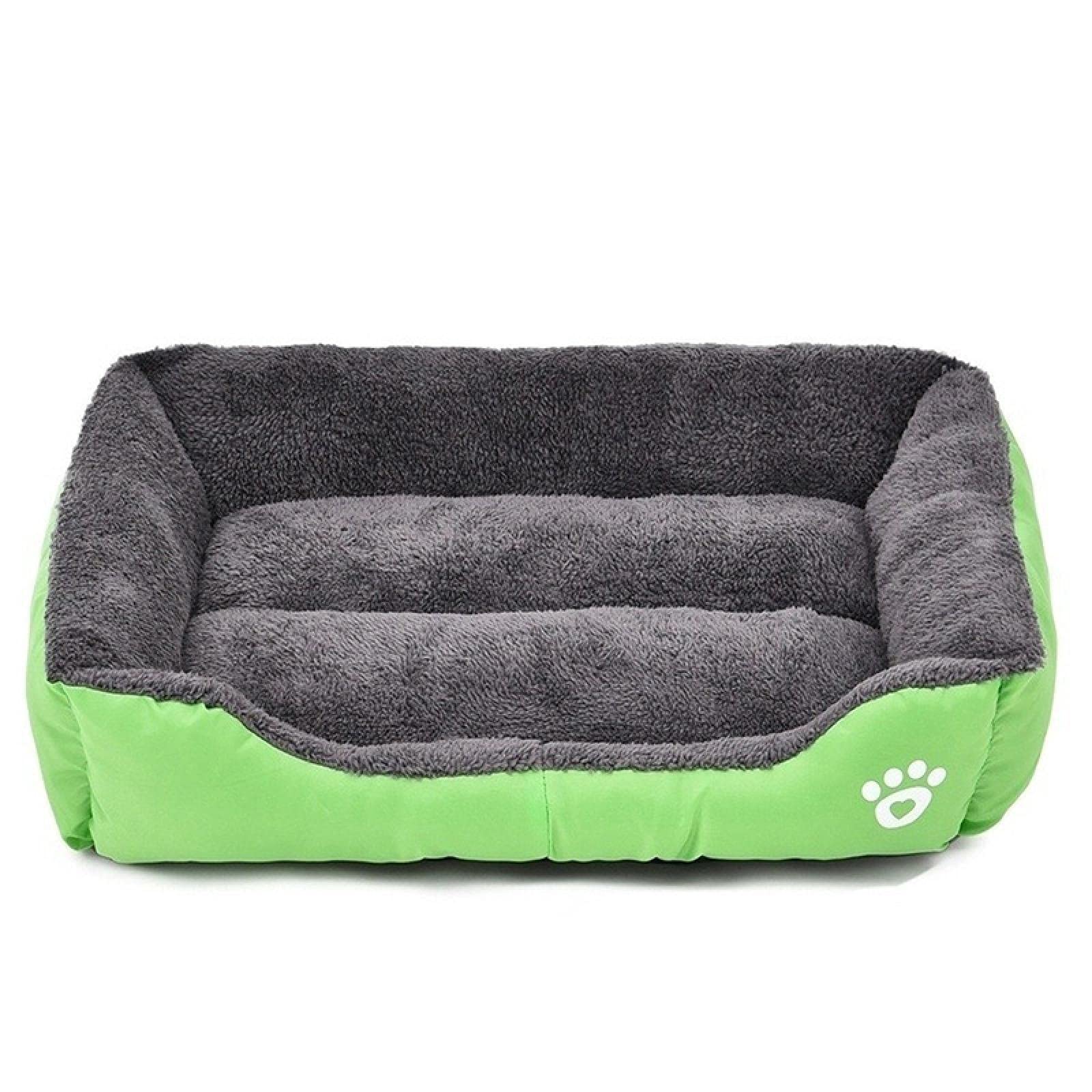 Letto per cani e gatti per animali domestici 9 colori caldo e confortevole grande casa per cani nido in morbido pile cuscino gabbia per cani autunno e inverno impermeabile cuccia L verde chiaro