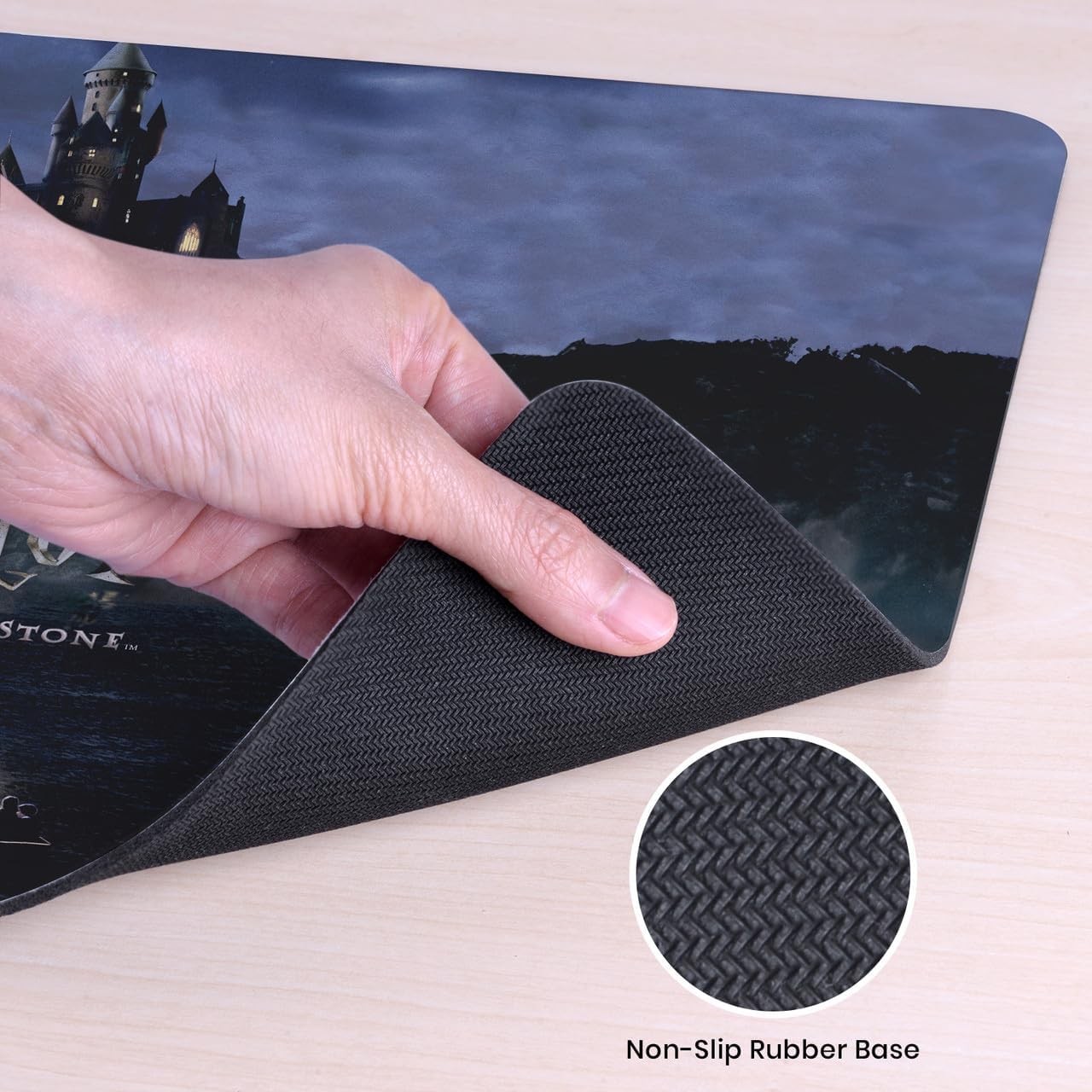 Head Case Designs Officially Licensed Harry Potter Castle Graphics 23.62 x 11.81 x 0.12 inches (600 x 300 mm) - L Gaming Office Desk PC Keyboard Mouse Mat Pad image 5
