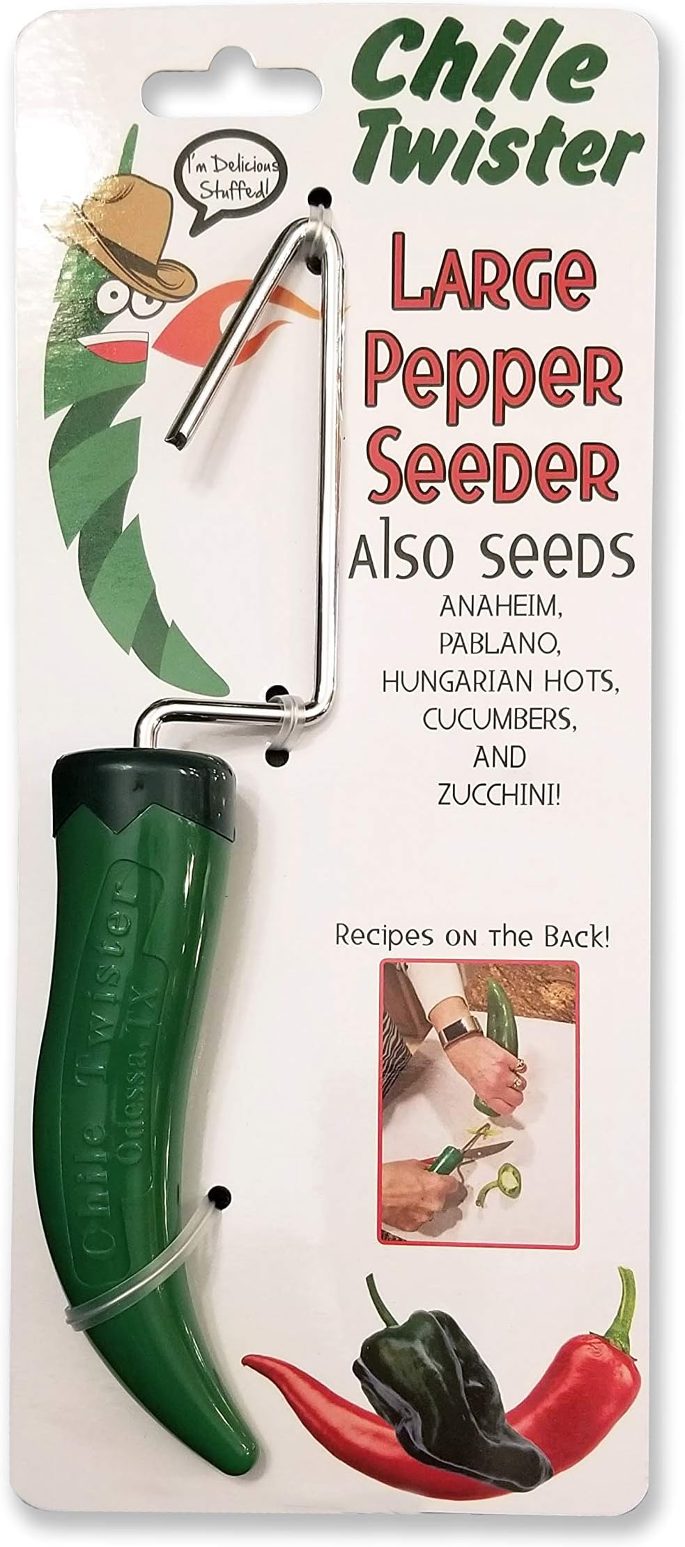 Chile Twister Long Chili Seeder