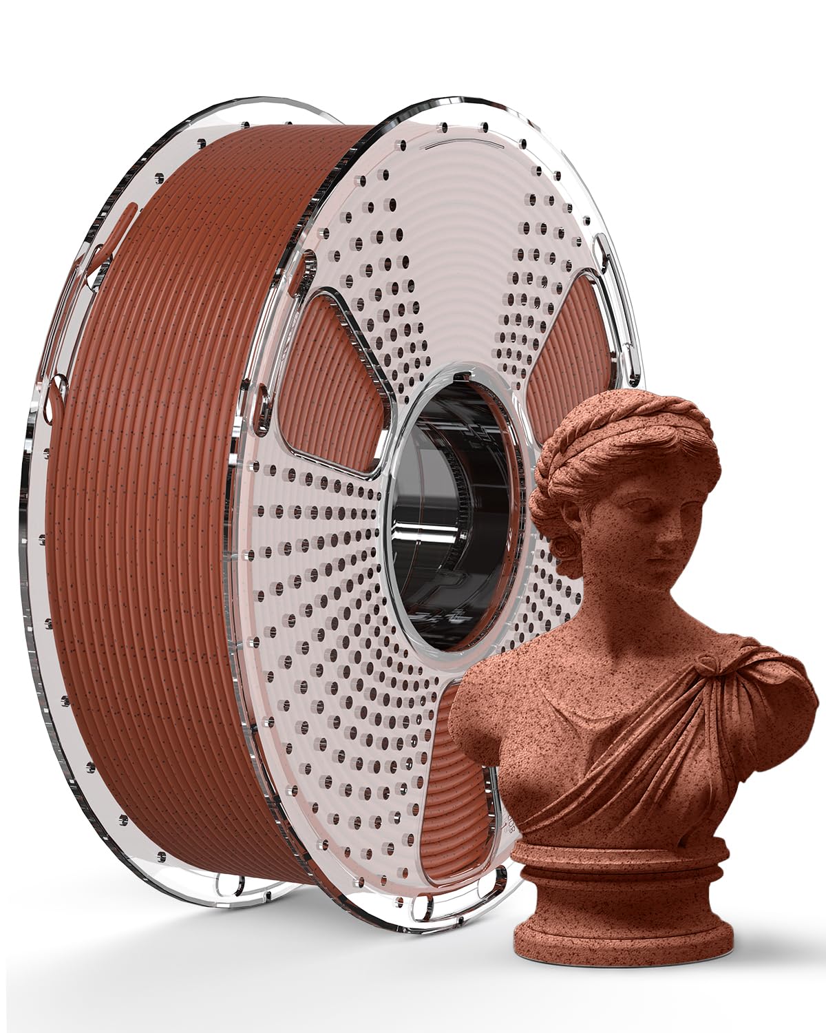 SUNLU Filamento PLA de mármol de alta velocidad de 0.069 pulgadas, buen embalaje al vacío, filamento de impresión 3D, filamento de impresión 3D de 0.069 pulgadas, precisión dimensional +/- 0.02 mm,