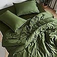 Sijo AiryWeight Tencel Sheet Set, 100% Lyocell Derived from Eucalyptus, Buttery Soft, Architectural Digest 2022 Best Cooling Sheets Winner - 4pc - 2 Pillowcases 1 Fitted 1 Top (Fog, Queen)