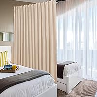 Vista 2 de DWCN Cortinas para puerta corrediza de patio - Cortinas extra anchas para puerta de vidrio, panel de cortina divisora de habitación con privacidad